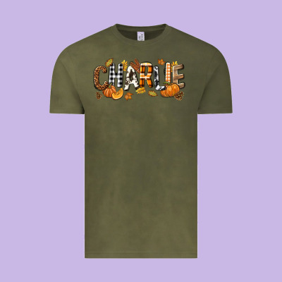 Personalized Fall Autumn Vintage Tee Designed By Nancycooperartshop