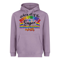 Lavender wishing all of the homophobes uncomfortable month Heavyweight Hoodie - Artiststas