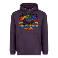 Plum wishing all of the homophobes uncomfortable month Heavyweight Hoodie - Artiststas