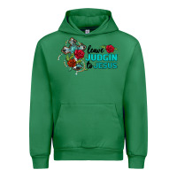 Emerald leave judgin to jesus Urban Hoodie - BarkalooDesign