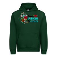 Forest Green leave judgin to jesus Urban Hoodie - BarkalooDesign