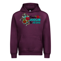Mauve Wine leave judgin to jesus Urban Hoodie - BarkalooDesign