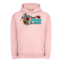 Pigment Salmon leave judgin to jesus Urban Hoodie - BarkalooDesign
