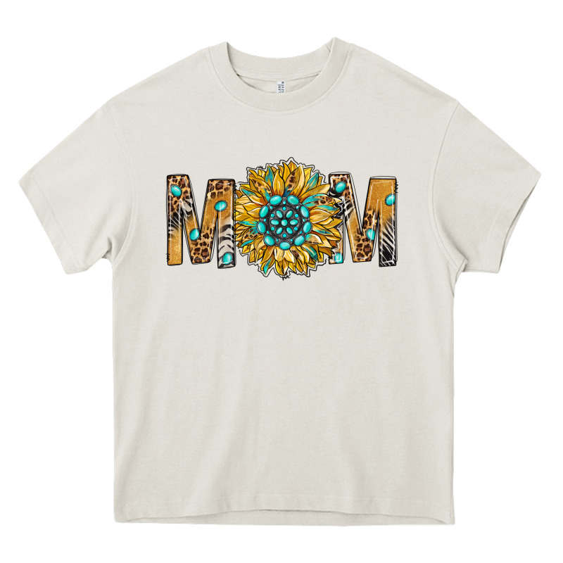 Western Mom With Gemstone And Sunflower Heavy Core Tee by BundleAndBundleShop | Teevron