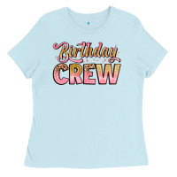 Baby Blue birthday crew Ladies Tee - Artiststas