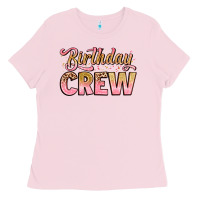 Bubblegum Pink birthday crew Ladies Tee - Artiststas