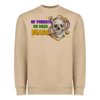 Mushroom on tuesdays we wear beads skull Heavyweight Sweatshirt - FaDigitalArtStudio