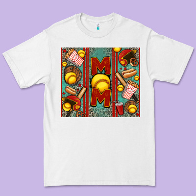 Softball Mom Premium Tee Designed By Jasminsmagicworld