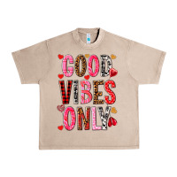 French Oak Good vibes only Valentine's Day Urban Heavy Tee - HowdyJamesFarm