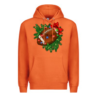 Carrot american football christmas with lights and ribbon Premium Hoodie - FaDigitalArtStudio