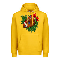 Lemon american football christmas with lights and ribbon Premium Hoodie - FaDigitalArtStudio
