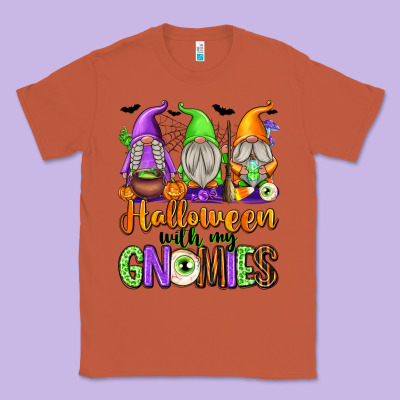 Halloween With My Gnomies Classic Tee Designed By Texasbilliewilder