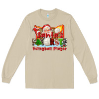 Mushroom santas favorite volleyball player Long Sleeve Tee - CowGirlArtShop