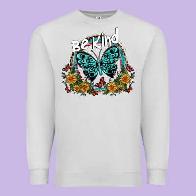 Be Kind Premium Sweatshirt Designed By Sublimationcraftshop