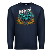 Navy be kind Premium Sweatshirt - SublimationCraftShop