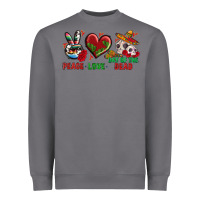 Storm Peace Love Day Of The Dead Heavyweight Sweatshirt - BundleAndBundleShop