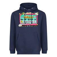 Navy hello you are allowed to love books more than peop Heavyweight Hoodie - Artiststas