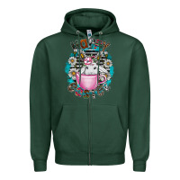 Sports Green Happy Easter Zipper Hoodie - CowhideDigitalArt