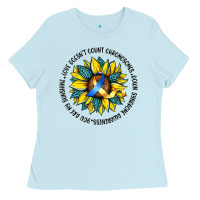 Baby Blue down syndrome Ladies Tee - Artiststas
