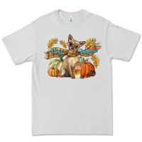 Dove Grey Hello Autumn With Chihuahua Dog Premium Tee - LillyAllenDesigns