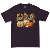 Plum Hello Autumn With Chihuahua Dog Premium Tee - LillyAllenDesigns