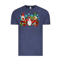Vintage Denim christmas gnome truck Vintage Tee - texasbilliewilder