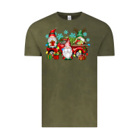 Vintage Olive christmas gnome truck Vintage Tee - texasbilliewilder