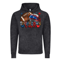 Vintage Black Touchdown season American football 4th of july Vintage Hoodie - HowdyJamesFarm