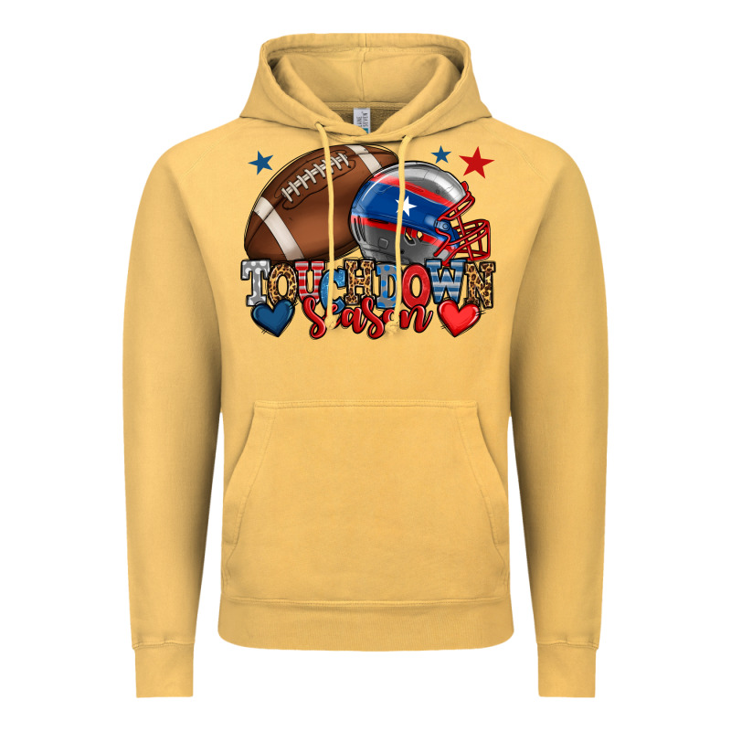 Touchdown Season American Football 4th Of July Vintage Hoodie by HowdyJamesFarm | Teevron