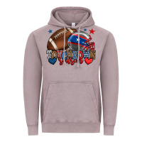 Vintage Zinc Touchdown season American football 4th of july Vintage Hoodie - HowdyJamesFarm