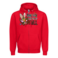 Red Happy Easter Y'all Zipper Hoodie - CowhideDigitalArt