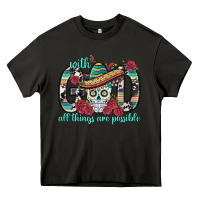 Asphalt With God All Things Are Possible With Sombrero Sku Heavy Core Tee - BundleAndBundleShop