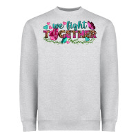 Heather Grey We Fight Together Heavyweight Sweatshirt - BundleAndBundleShop