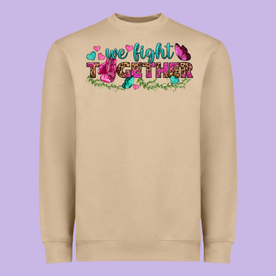 We Fight Together Heavyweight Sweatshirt Designed By Bundleandbundleshop