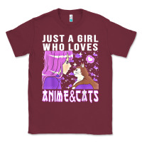 Burgundy anime cat anime stuff Classic Tee - lanVoArt