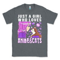 Charcoal Heather anime cat anime stuff Classic Tee - lanVoArt