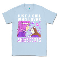 Dusty Blue anime cat anime stuff Classic Tee - lanVoArt