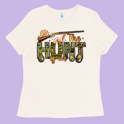 The Hunt Is On Ladies Tee Designed By Artiststas