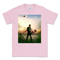 Bubblegum Pink green arrow Classic Tee - lanVoArt