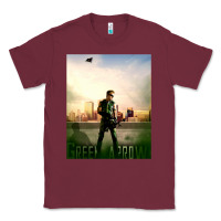 Burgundy green arrow Classic Tee - lanVoArt