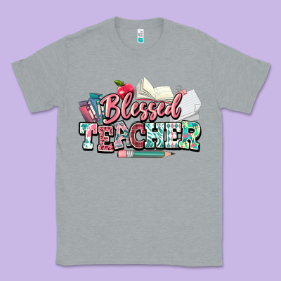Blessed Teacher School Classic Tee Designed By Nancycooperartshop