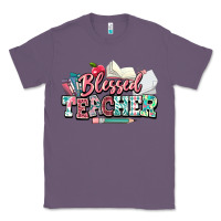 Lavender blessed teacher school Classic Tee - NancyCooperArtShop