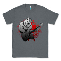 Charcoal Heather Guitar Player Gift Guitarist Guitar Classic Tee - lanVoArt