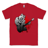 Red Guitar Player Gift Guitarist Guitar Classic Tee - lanVoArt