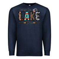 Navy living on lake time Premium Sweatshirt - CowhideDigitalArt
