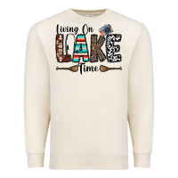 Sandshell living on lake time Premium Sweatshirt - CowhideDigitalArt