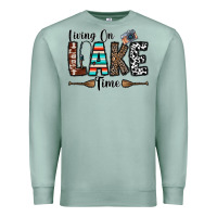Seafoam living on lake time Premium Sweatshirt - CowhideDigitalArt