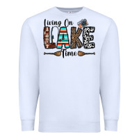 White living on lake time Premium Sweatshirt - CowhideDigitalArt
