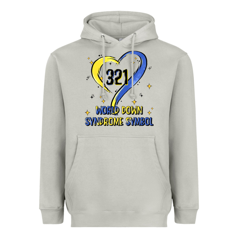 World Down Syndrome Symbol Heavyweight Hoodie by Artiststas | Teevron