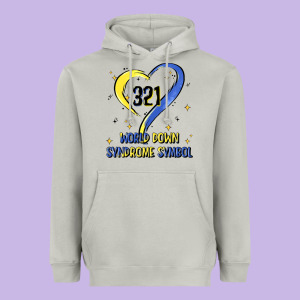 World Down Syndrome Symbol Heavyweight Hoodie Designed By Artiststas